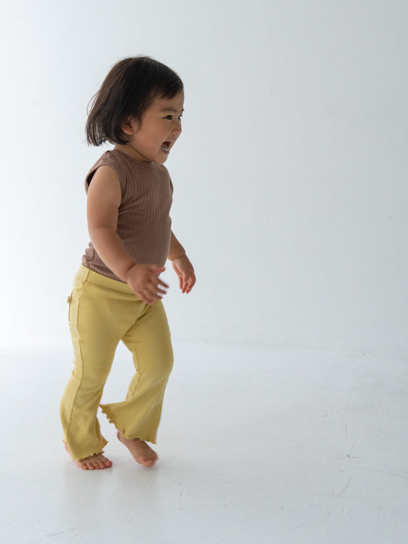 Flare cotton pants