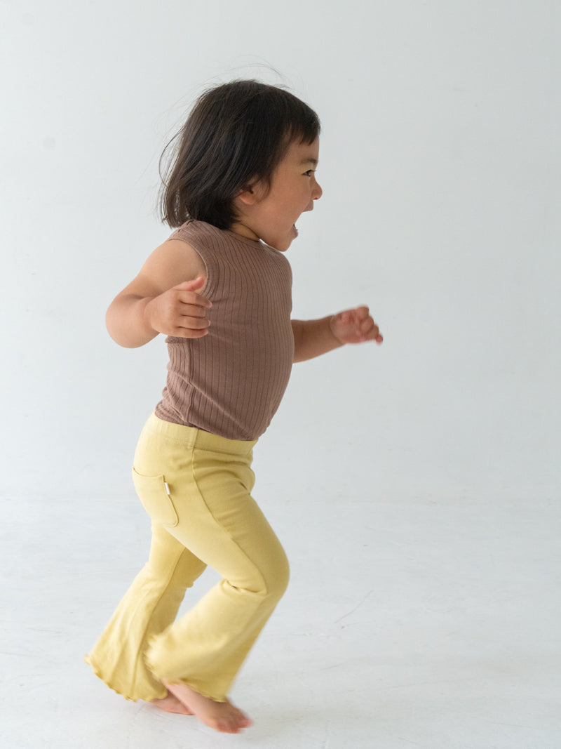 Flare cotton pants