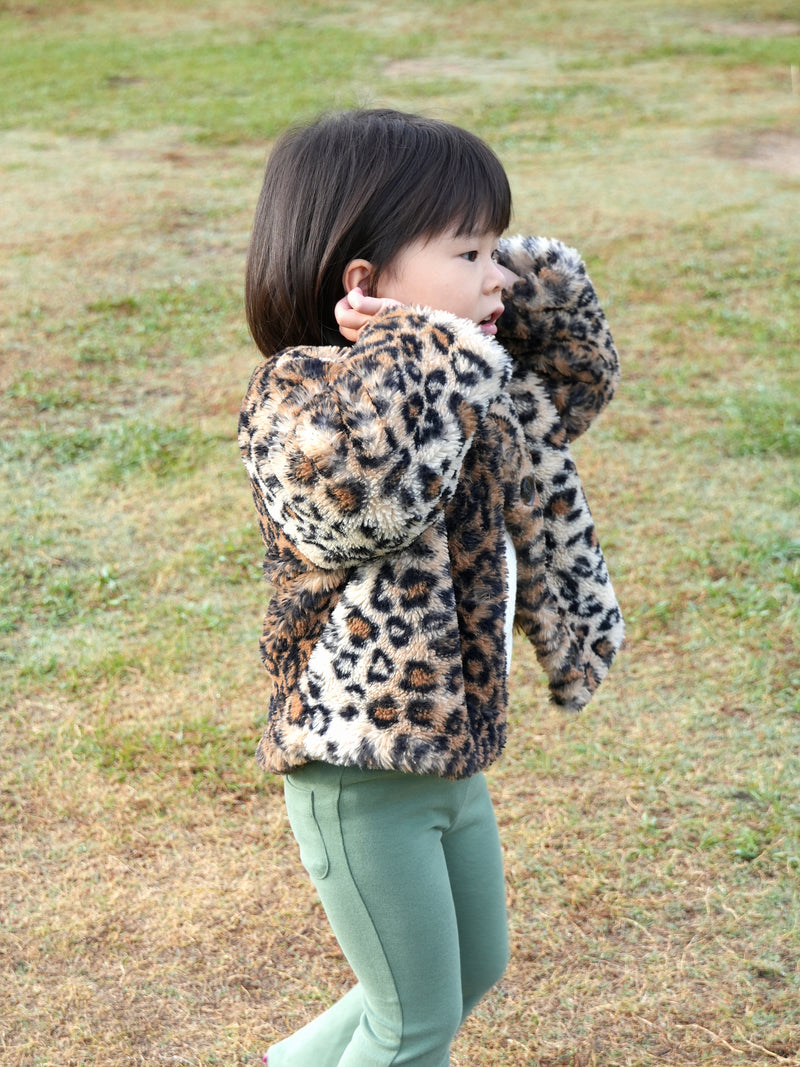 Leopard fur coat