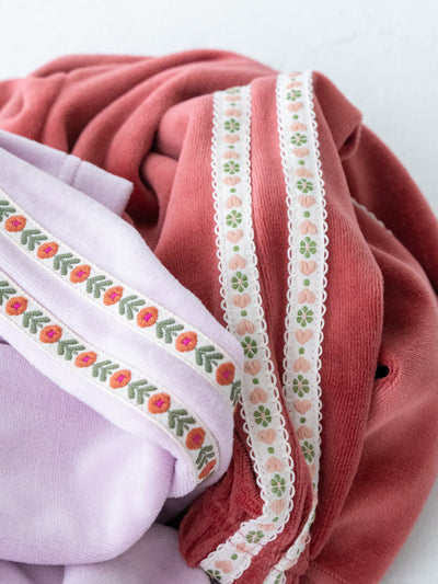 Flower line pants