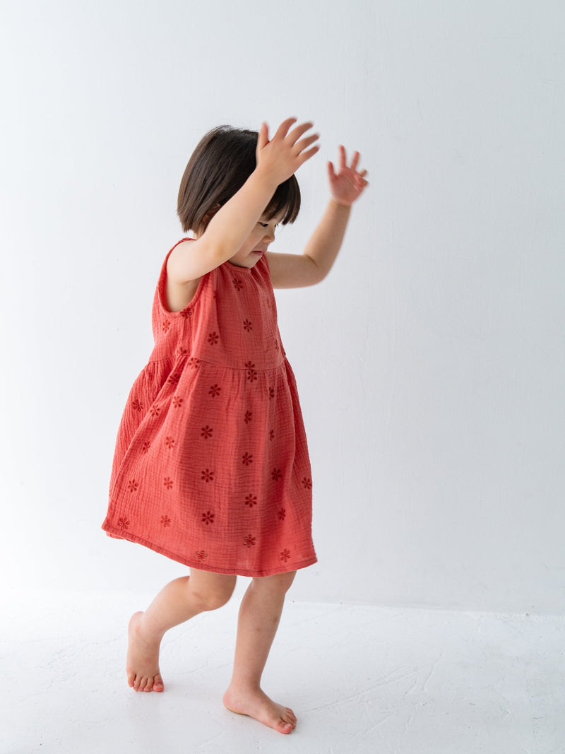 Flower crepe dress