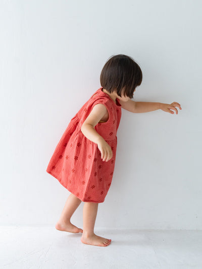 Flower crepe dress