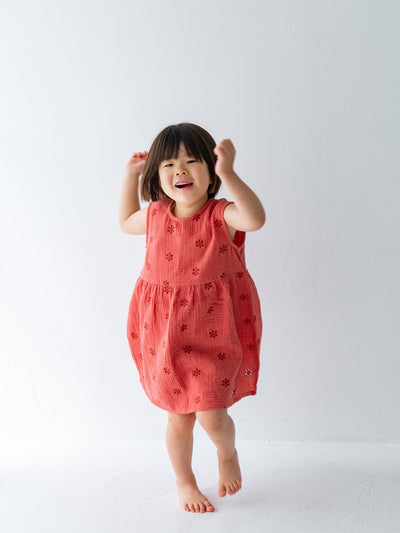 Flower crepe dress