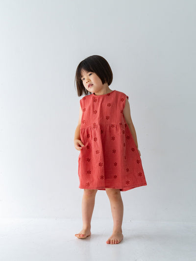 Flower crepe dress
