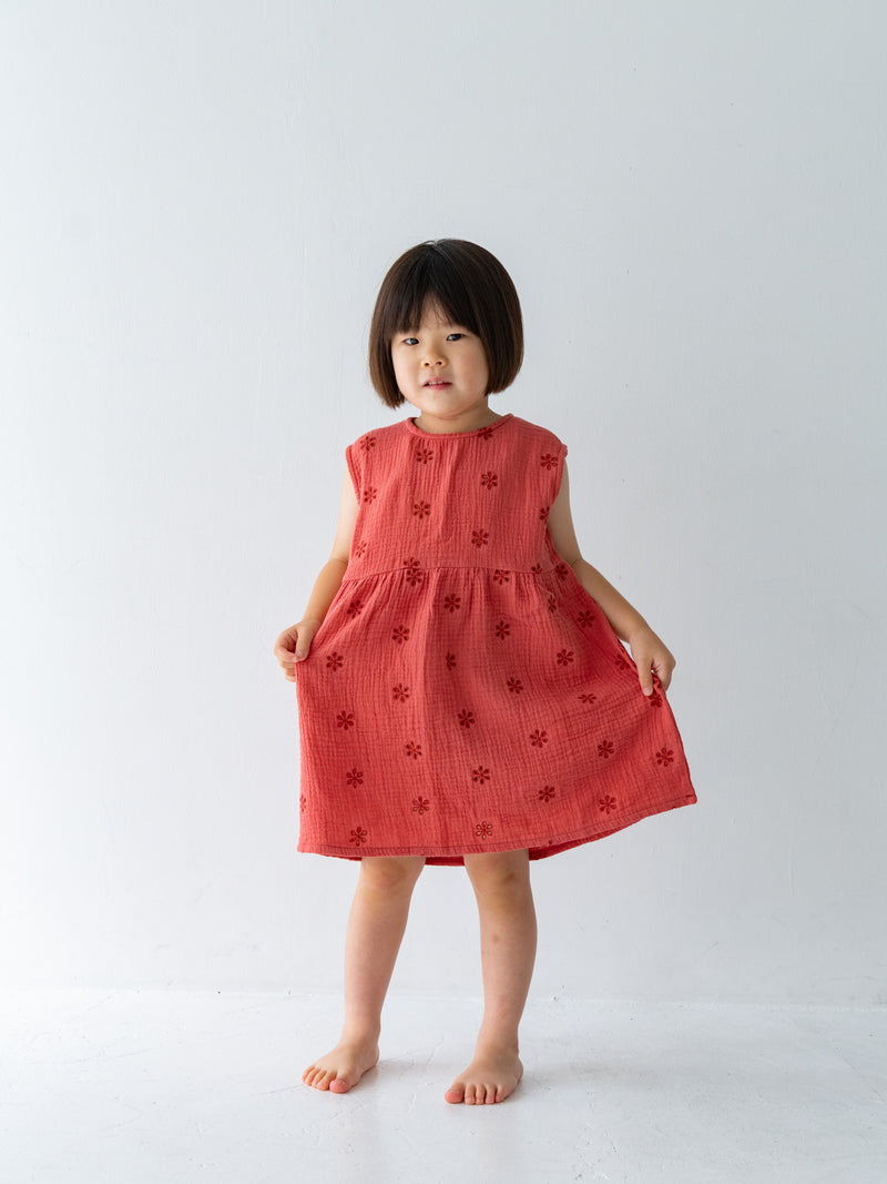 Flower crepe dress
