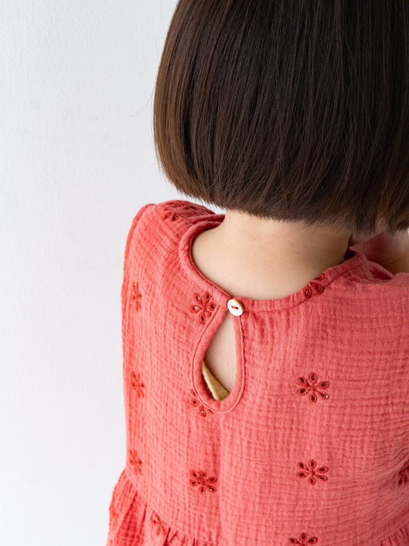 Flower crepe dress