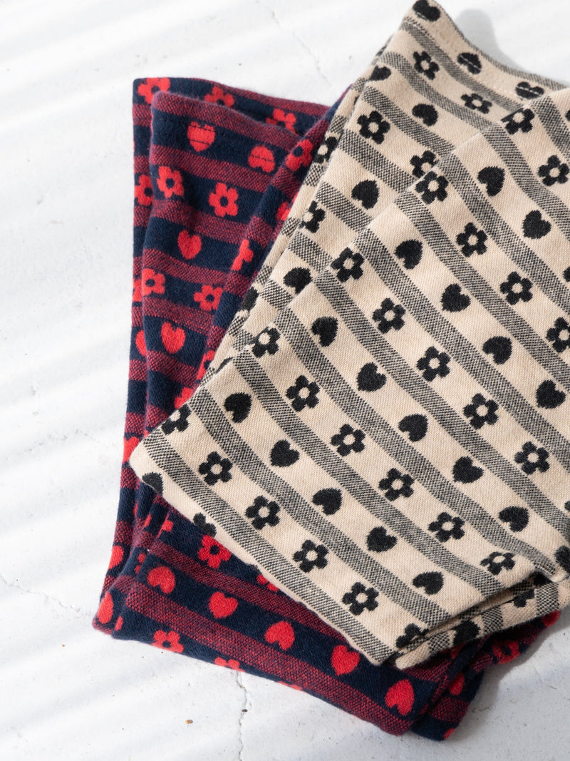Flower heart pants