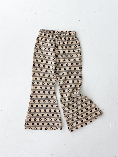 Flower heart pants