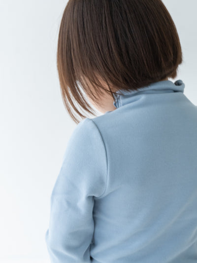 Fluffy warm high neck