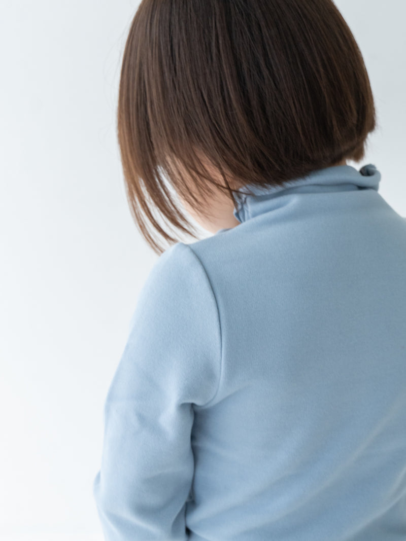 Fluffy warm high neck