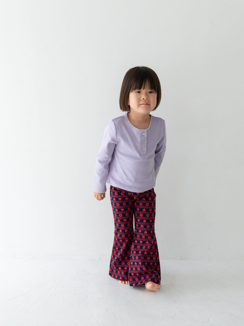 Flower heart pants