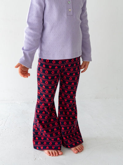 Flower heart pants