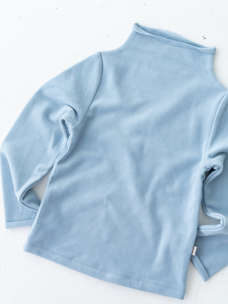 Fluffy warm high neck