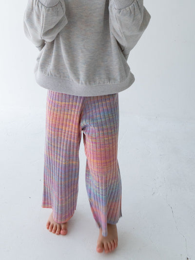 Gradation knit pants