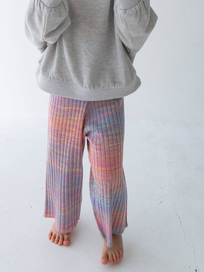 Gradation knit pants