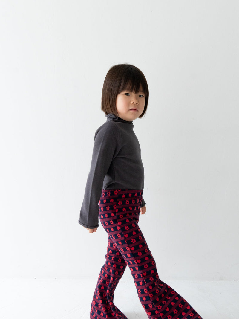 Flower heart pants