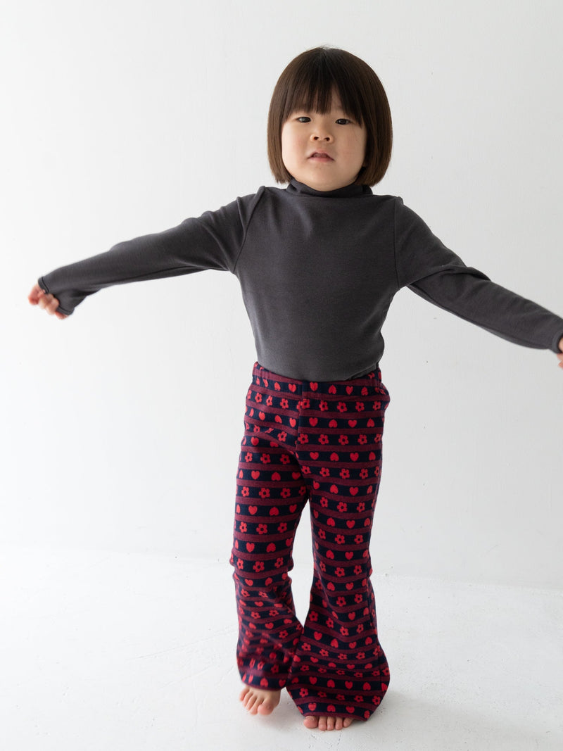 Flower heart pants