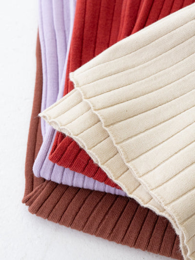 Knit flare pants