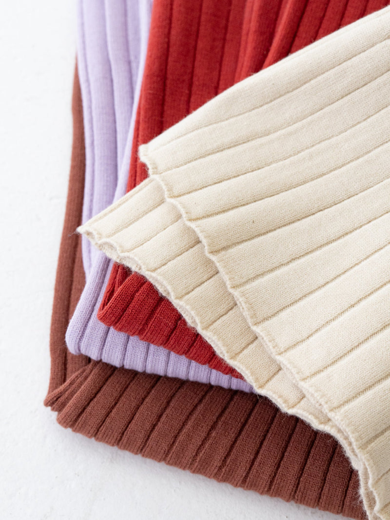 Knit flare pants