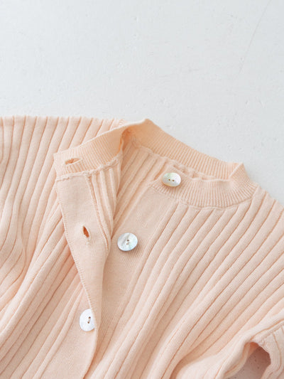 Knit frill cardigan