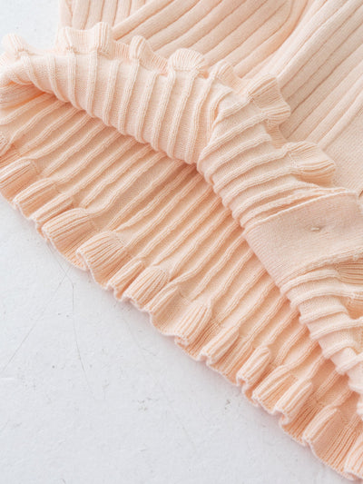 Knit frill cardigan
