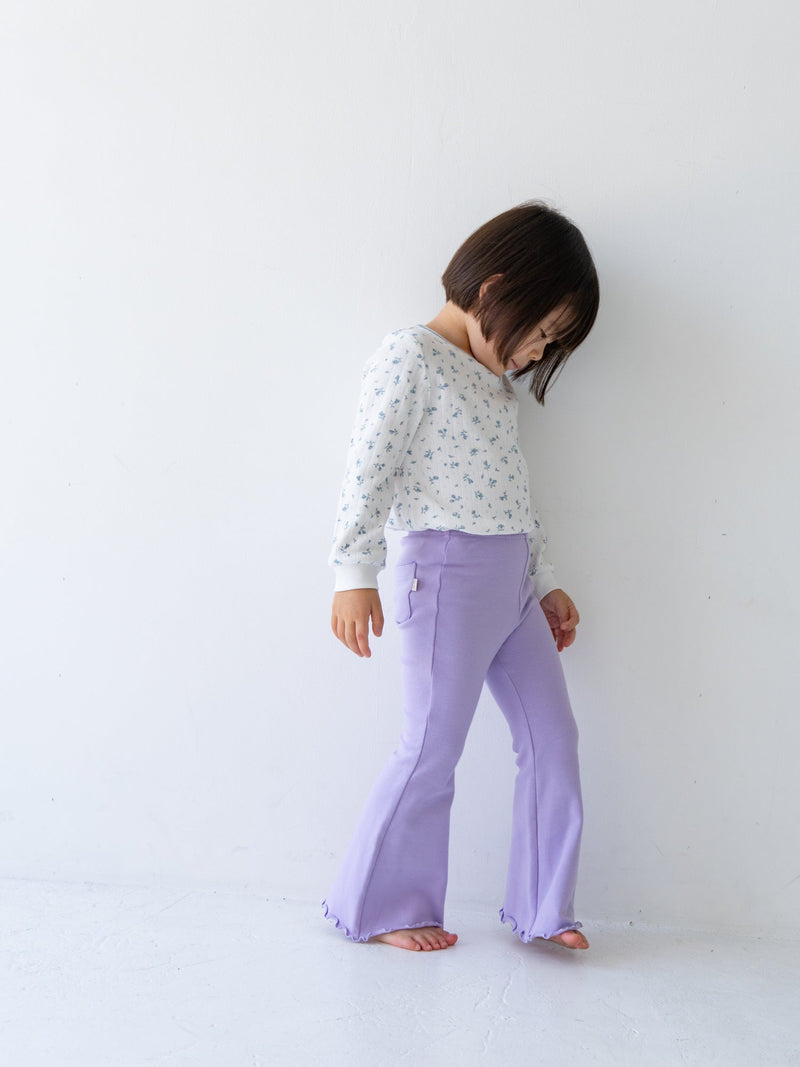 Flare cotton pants