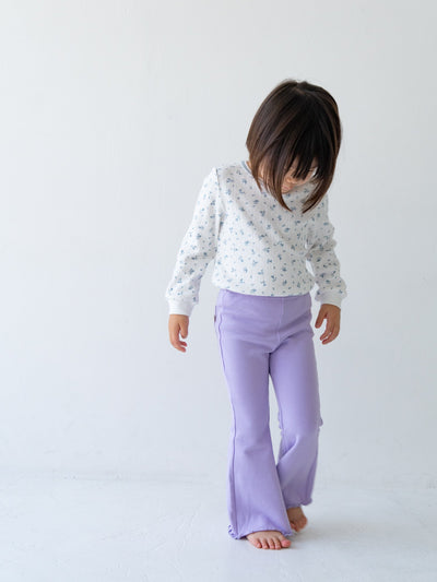 Flare cotton pants