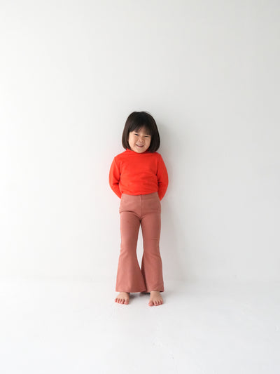 Flare cotton pants