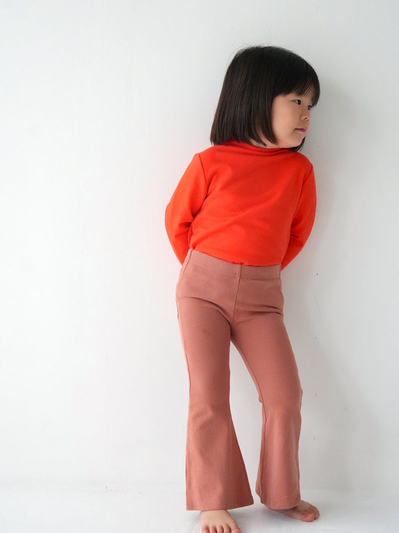 Flare cotton pants