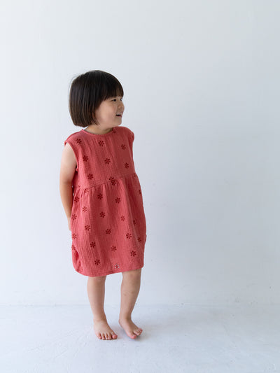 Flower crepe dress