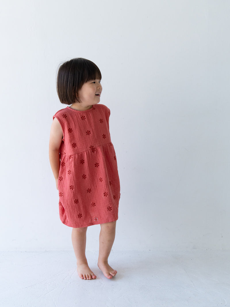 Flower crepe dress