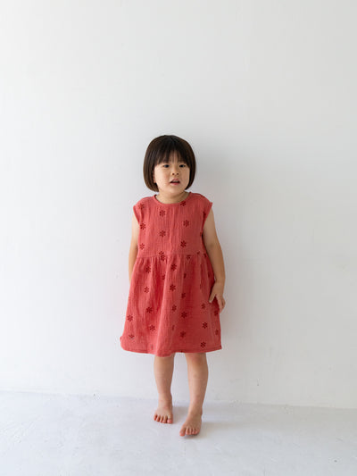 Flower crepe dress