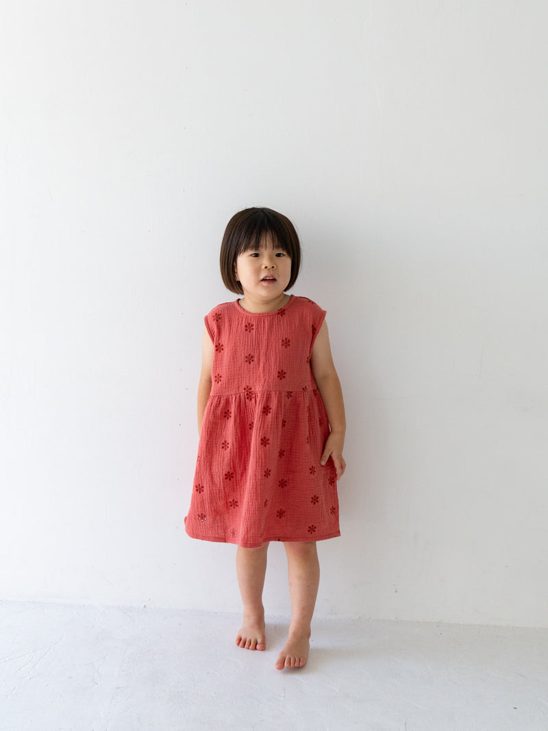 Flower crepe dress