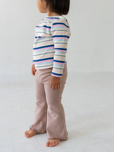 Flare cotton pants