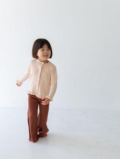 Knit flare pants