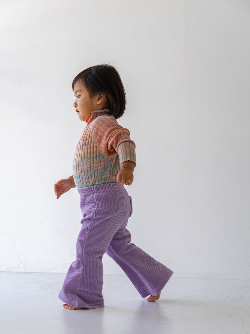 Velour flare pants