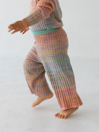 Gradation knit pants