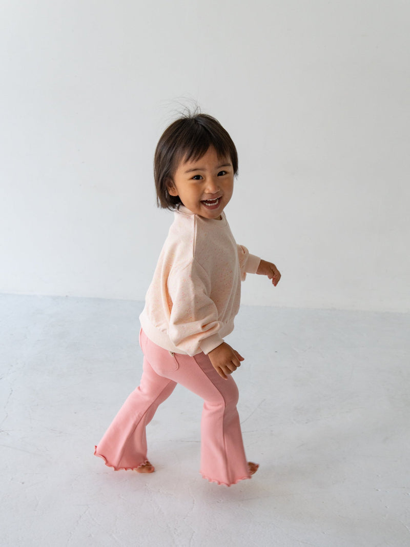 Flare cotton pants