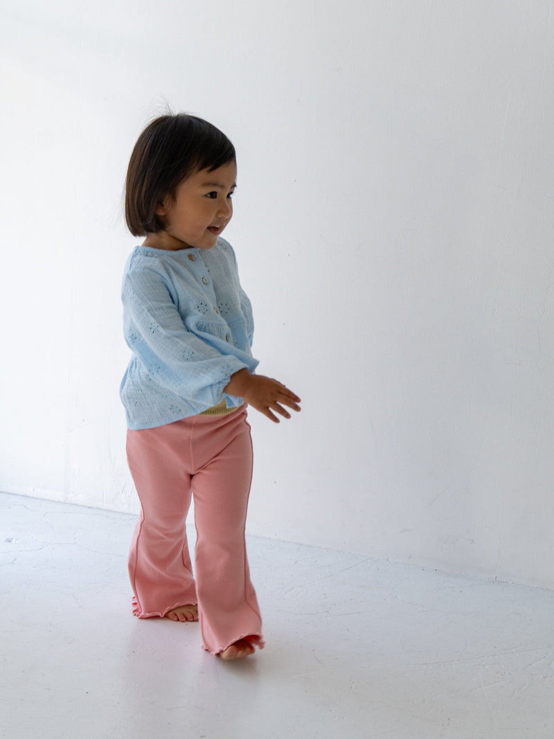 Flare cotton pants