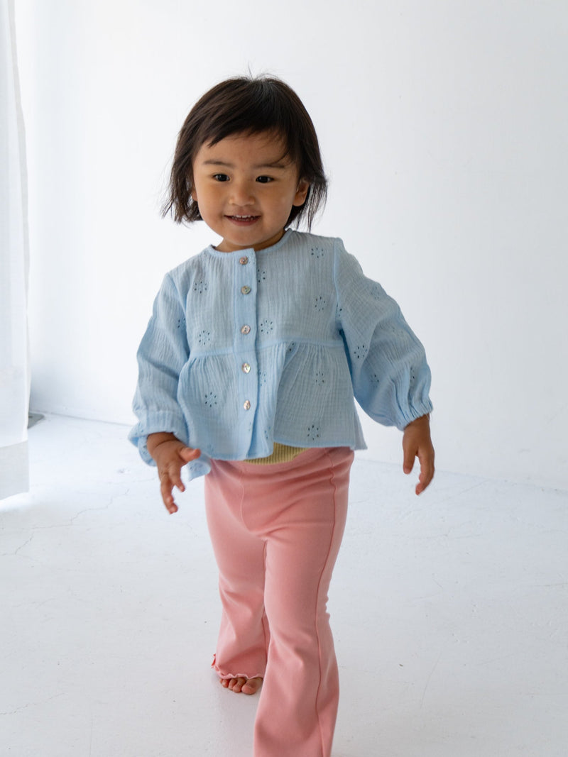 Flare cotton pants