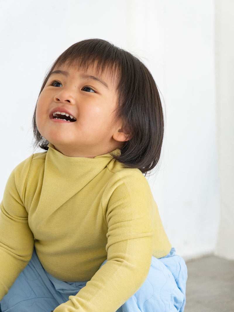 Fluffy warm high neck