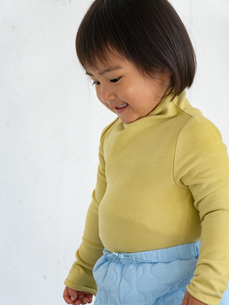 Fluffy warm high neck