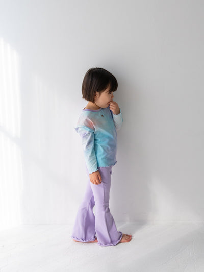 Flare cotton pants