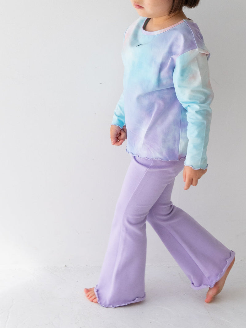 Flare cotton pants