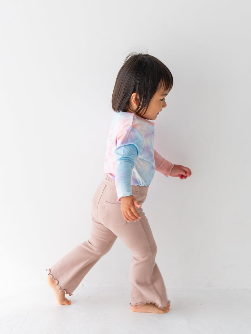Flare cotton pants
