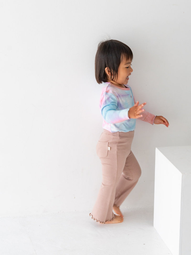 Flare cotton pants
