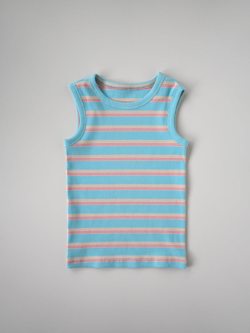 Stripe sleeveless