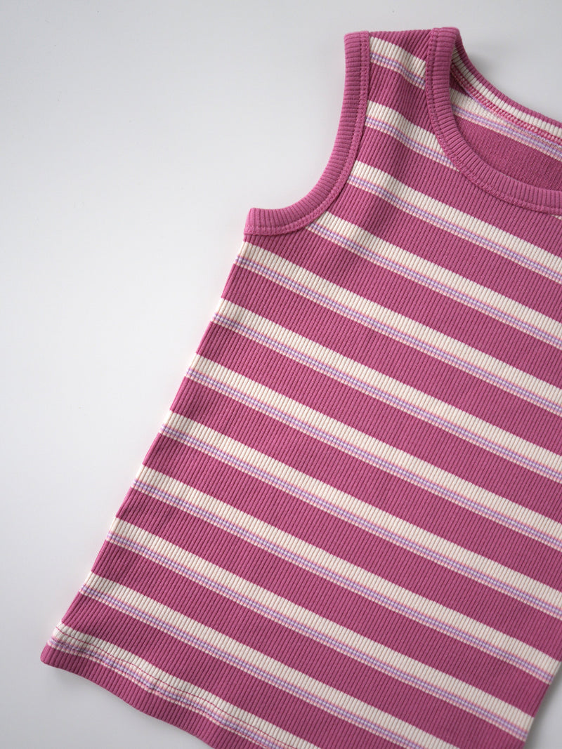 Stripe sleeveless