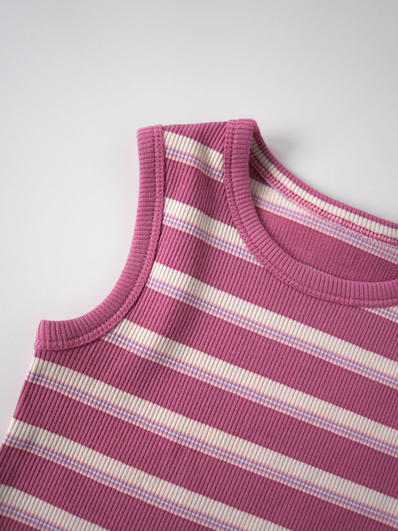 Stripe sleeveless