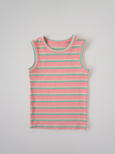 Stripe sleeveless